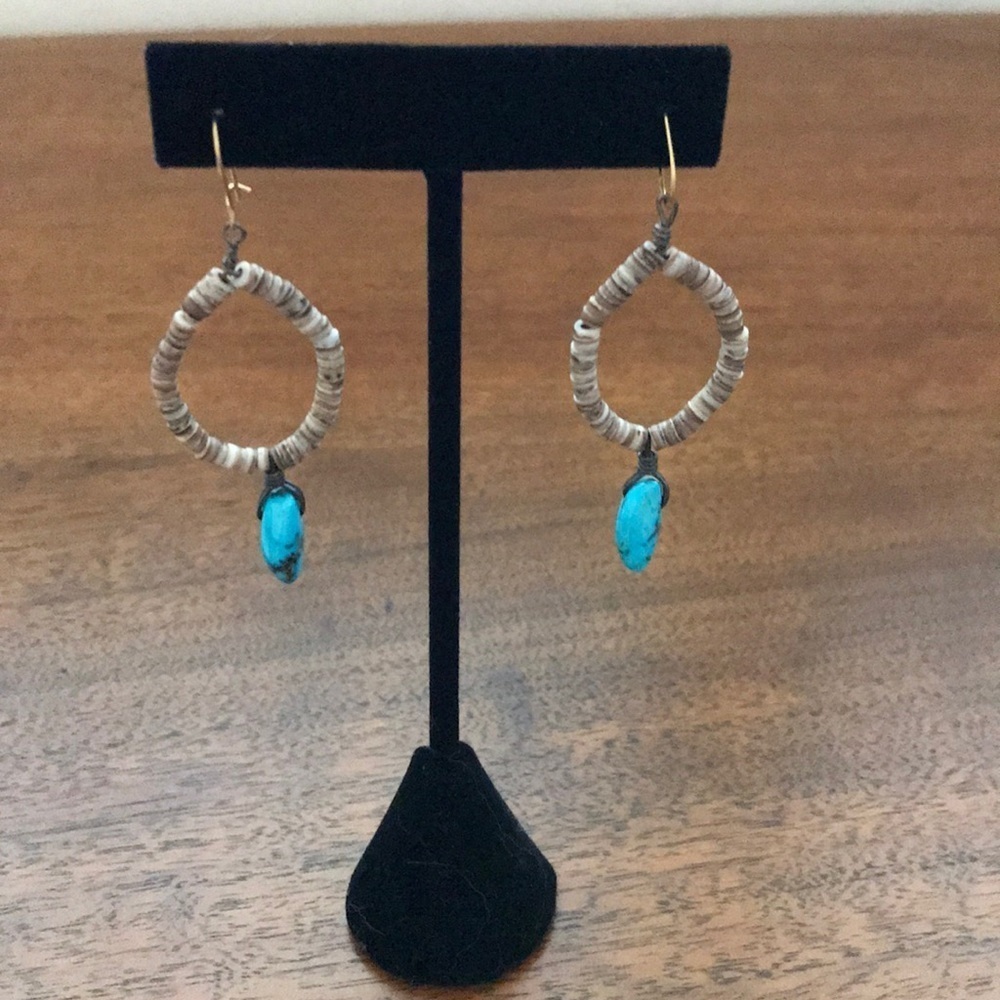 Vintage Drop Earring with Turquoise Stone